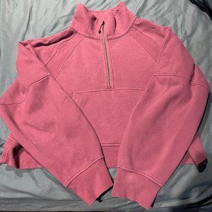 Lululemon Scuba Oversized Funnel Neck Half Zip Vintage Plum